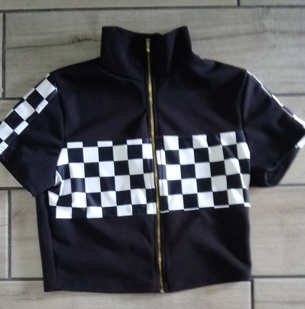 Checkered Crop Top